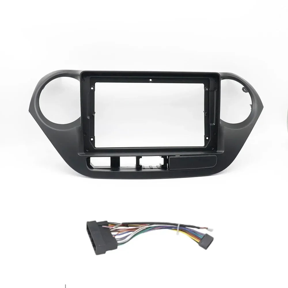 For HYUNDAI I10 2014~2017(9INCH) Car Radio Fascias Android GPS MP5 Stereo Player 2 Din Head Unit Panel Dash Frame Installation