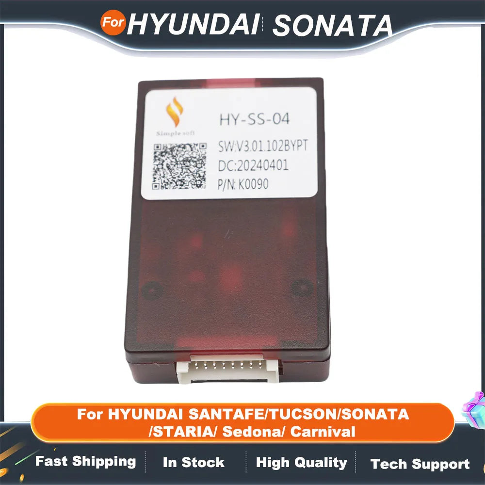 For HYUNDAI SANTAFE/TUCSON/SONATA/STARIA/ Sedona/ Carnival Car Radio Canbus Box Decoder HY-SS-04 With16 Pin Wiring Harness Power