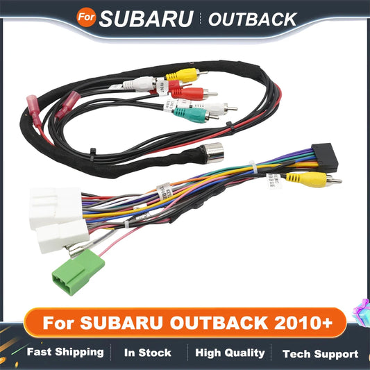 16PIN Car Radio Cable with For SUBARU OUTBACK 2010+ Cable POWER WIRE Android