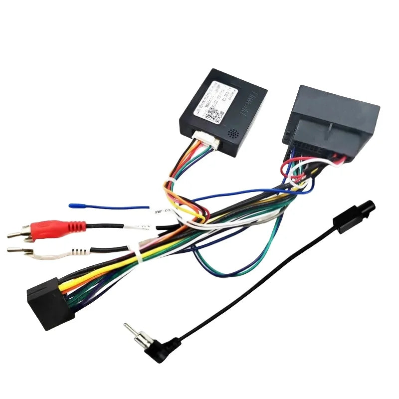 CAN Bus Decoder Quadlock Harness Adapter 16 Pin Plug Quad Lock Connector RCA Car Android Wiring Cable for Audi A3 8P A4 B7 TT