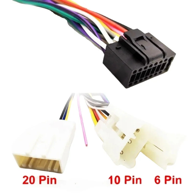 Radio Wiring Harness Adapter 16 Pin Connector Plug 10 Pcs Wholesale Cable for Toyota Corolla Camry RAV4 Hilux Land Cruiser Yaris