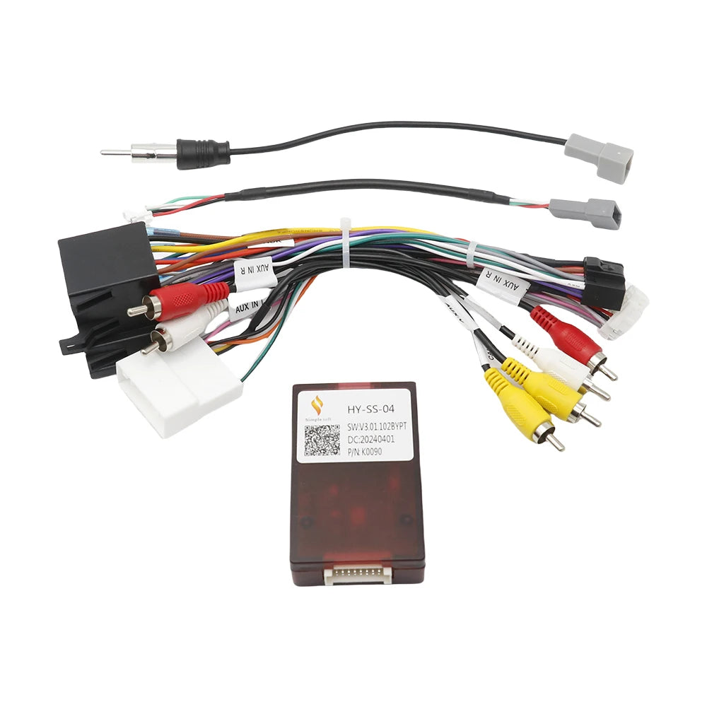 Android Car Radio Canbus Box Decoder HY-SS-04 for Hyundai Tucson 2 LM IX35 2009-2015 Wiring Harness Adapter Power Cable
