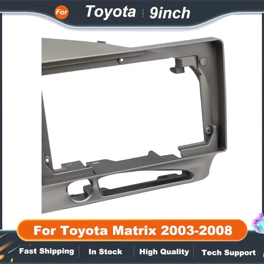 9 Inch Car Frame Fascia Adapter For Toyota Matrix 2 E140 Pontiac Vibe Android Radio Dash Fitting Panel Kit