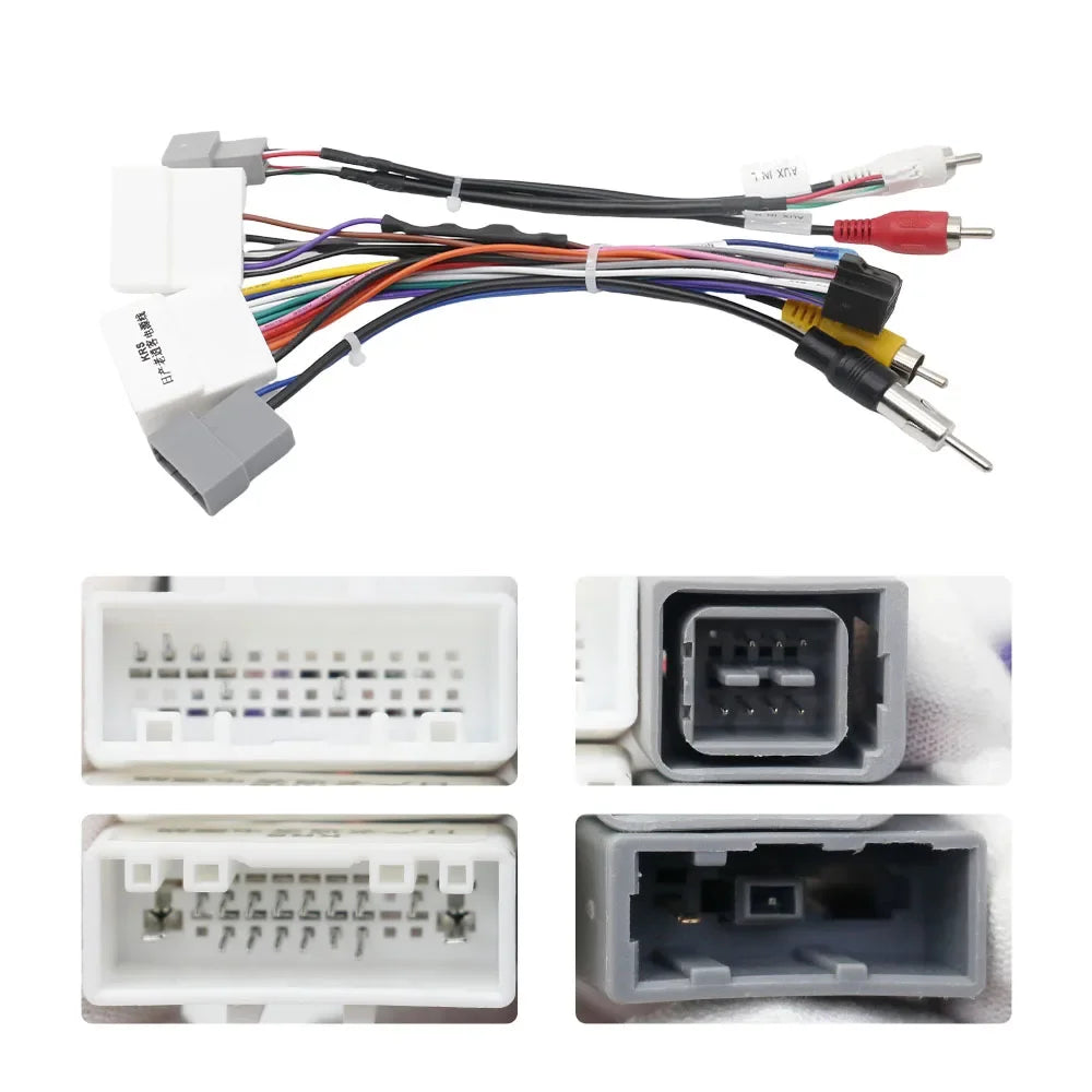 For 2009 Car Android Multimedia Cable Adapter For Nissan qashqai j10