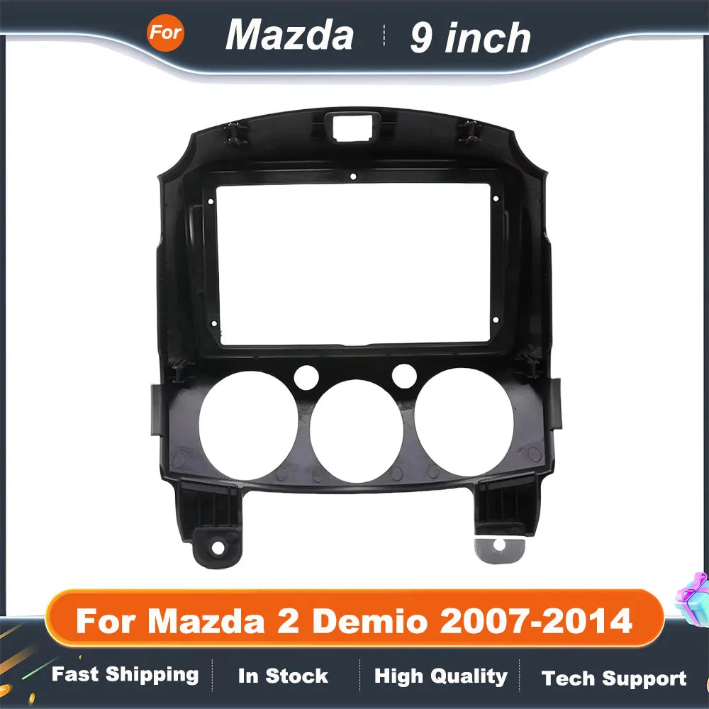 9 Inch Car Frame Fascia Adapter For Mazda 2 Demio 2007-2014 Android Radio Dash Fitting Panel Kit