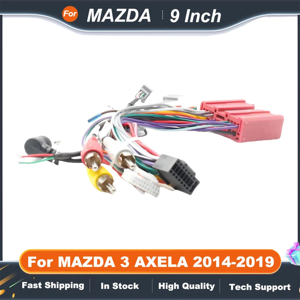 9 Inch Car Frame Fascia Adapter  For MAZDA 3 AXELA 2014-2019 Android Radio Audio Dash Fitting Panel Kit
