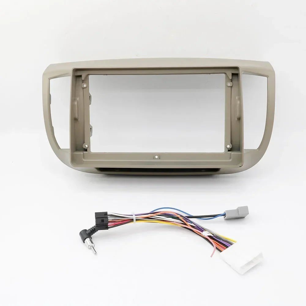 9 Inch Car Frame Fascia Adapter Decoder Android Radio Audio Dash Fitting Panel Kit For Nissan March Micra K12 2002-2010