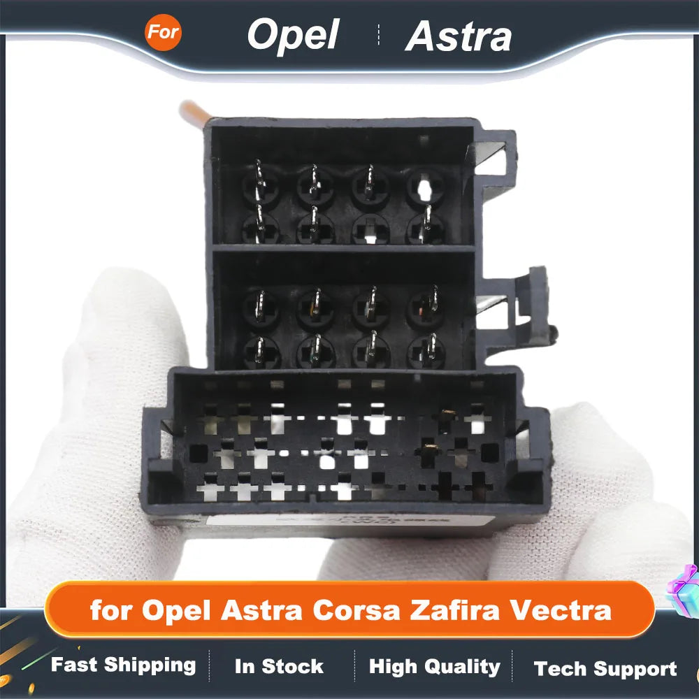 Radio ISO Wiring Harness CAN Bus Decoder 16 Pin Connector Car Android Cable Adapter for Opel Astra Corsa Zafira Vectra