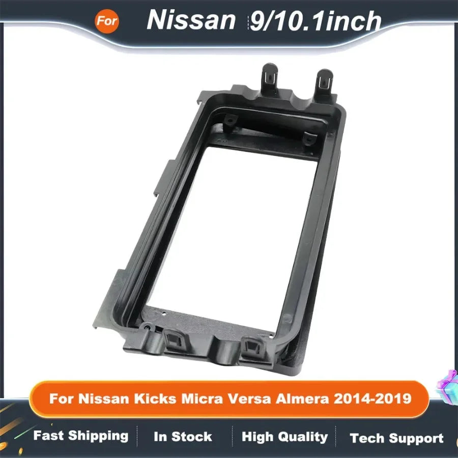 9/10.1 Inch car stereo frame Adapter For Nissan Kicks Micra Versa Almera 2014-2019Android Radio Dash Fitting Panel Kit