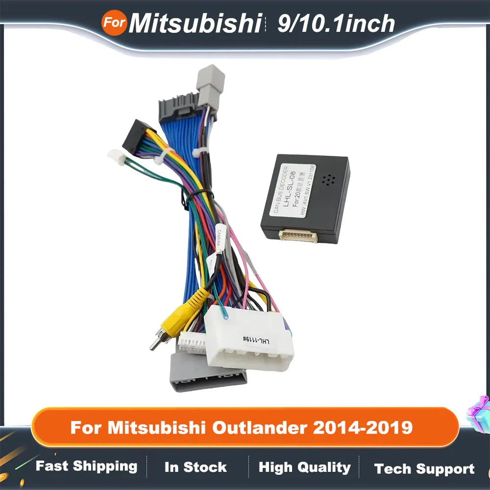 9/10.1 Inch 2 Din Car Stereo Radio Fascia Panel For Mitsubishi Outlander 2014-2019 Android Audio Frame Cover Trim Kit Face Bezel