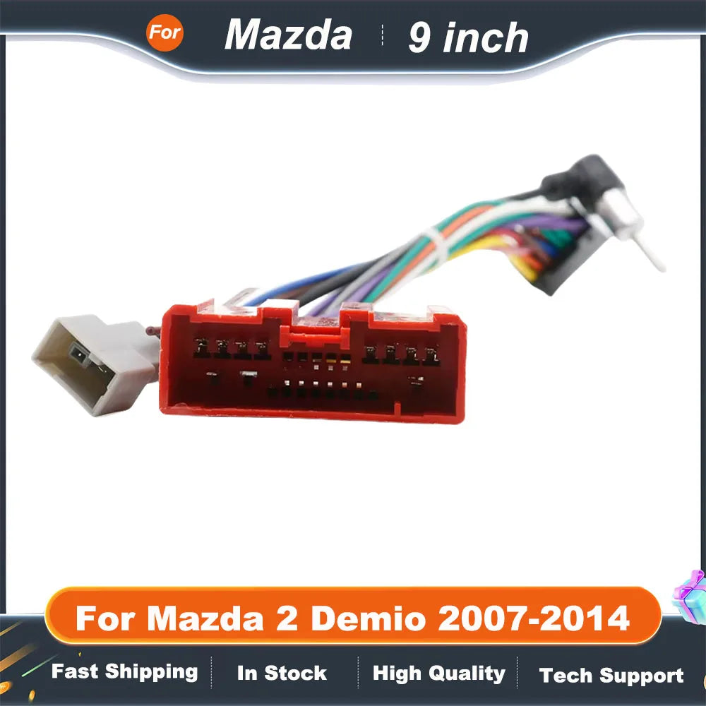 9 Inch Car Frame Fascia Adapter For Mazda 2 Demio 2007-2014 Android Radio Dash Fitting Panel Kit