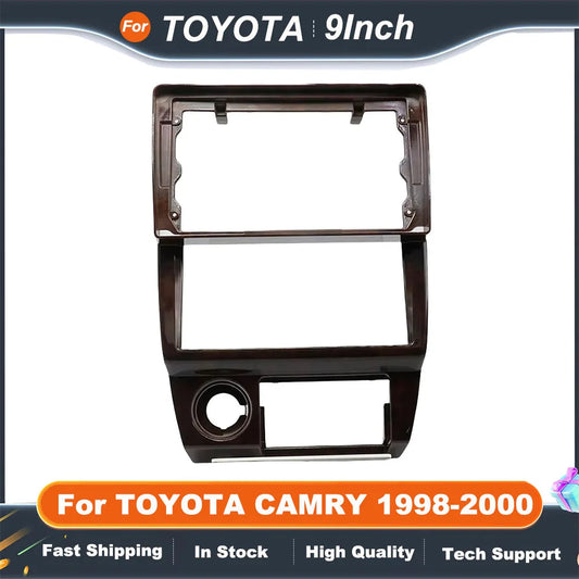 9 Inch Car Radio Stereo Frame For TOYOTA CAMRY 1998-2000 GPS MP5 Android Player 2 Din Fascias Panel DashBoard Cover Kit