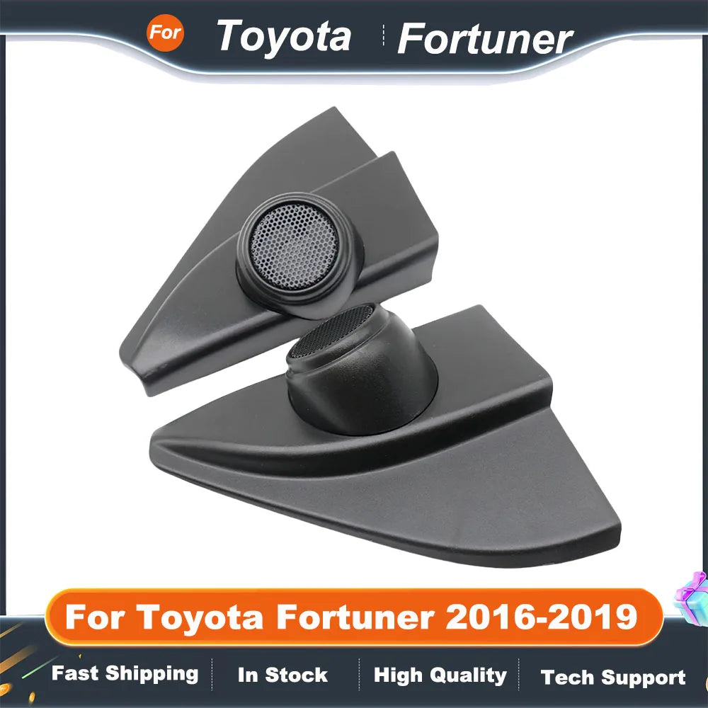 2PCS For Toyota Fortuner 2016-2019 Car Tweeter Refitting Audio Door Angle Gum Speaker Cover Boxes Mounts