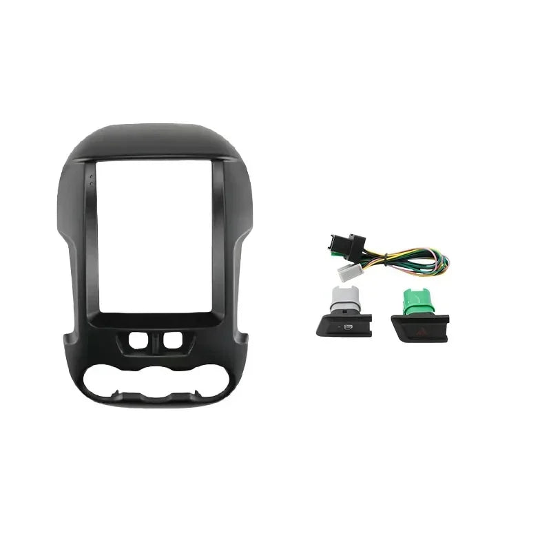 9.7 Inch 2 Din Car Radio Fascias For FORD RANGER 2012-2015 Tesla Style Multimedia Frame Video Player Navigation DVD Panel Trim