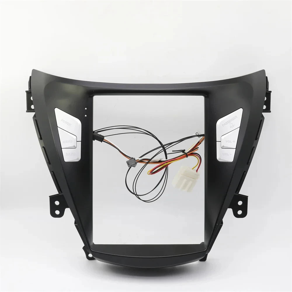 9.7 Inch 2 Din Car Radio Fascias For HYUNDAI ELANTRA 2010 Tesla Style Multimedia Frame Video Player Navigation DVD Panel Trim