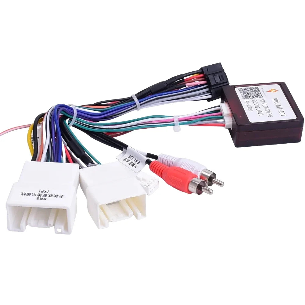 Car 16 Pin Radio Wiring Harness Canbus Box For Mitsubishi Outlander Pajero (2006-2013) Stereo Wire Aftermarket Android adapter