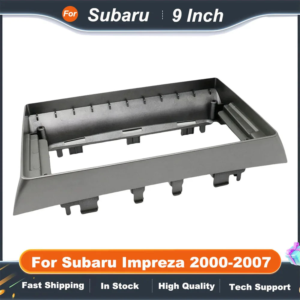 9 Inch Car Frame Fascia Adapter  For Subaru Impreza 2000-2007 Canbus Box Decoder Android Radio Audio Dash Fitting Panel Kit