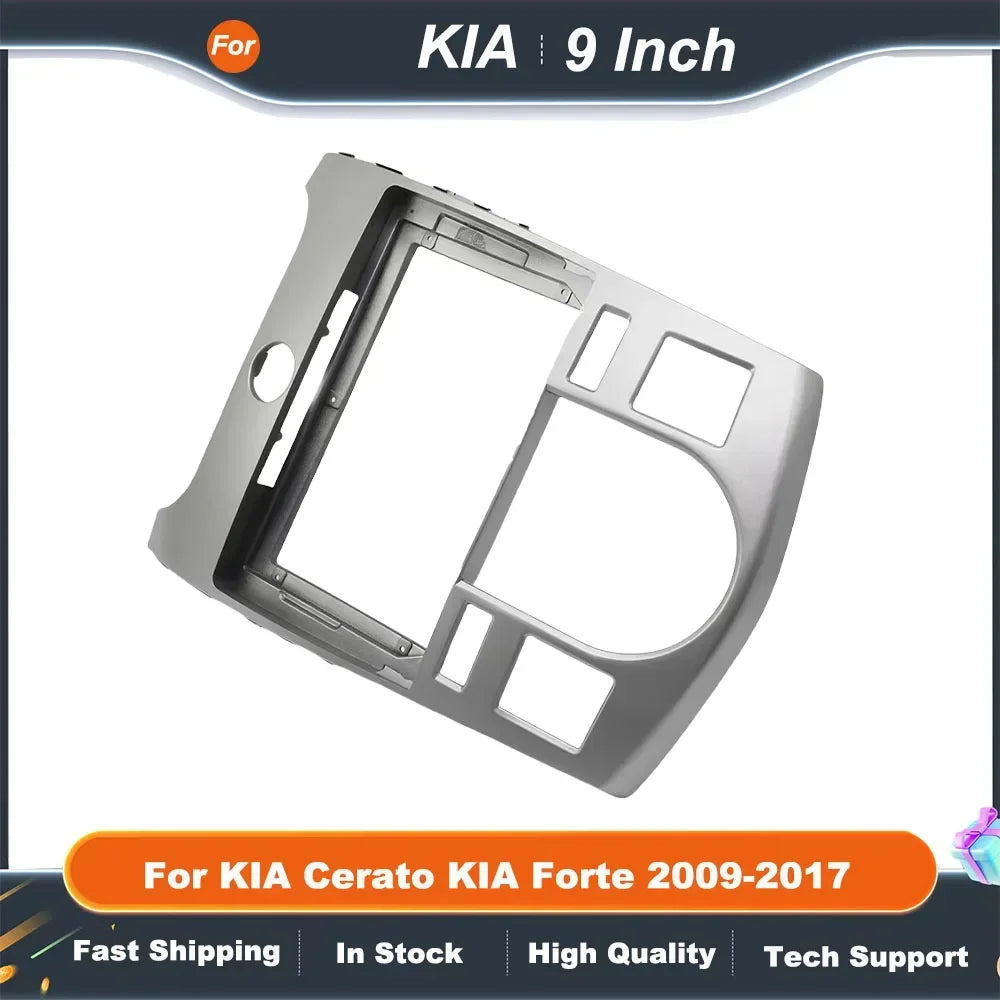 9 Inch Car Radio Fascia Frame for KIA Cerato Forte 2009-2017 Android Stereo Panel Kit Dashboard Installation Adapter