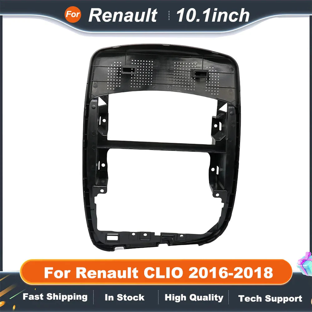 10.1 Inch Fascia Frame For Renault CLIO 2016-2018 Brief&Single Color Car Dvd Mp3 Player Dashboard Navigation Frame
