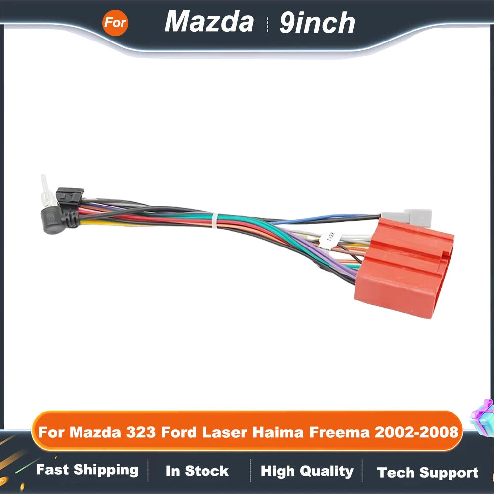 9 Inch Car Radio Fascia Adapter For Mazda 323 Ford Laser Haima Freema 2002-2008 Android Radio Audio Dash Fitting Panel Kit