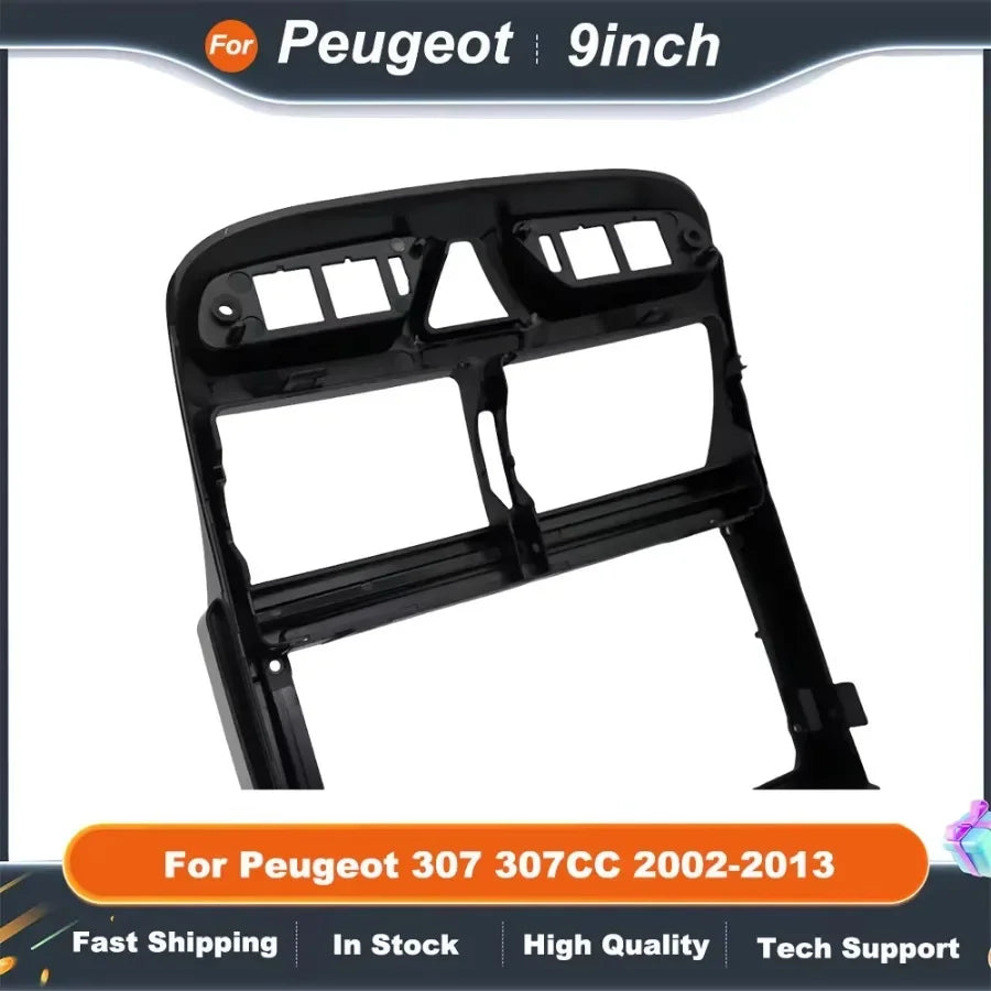 9 Inch 2DIN Car Stereo Fascia Panel for Peugeot 307 307CC 2002-2013 Dash Mounting Kit