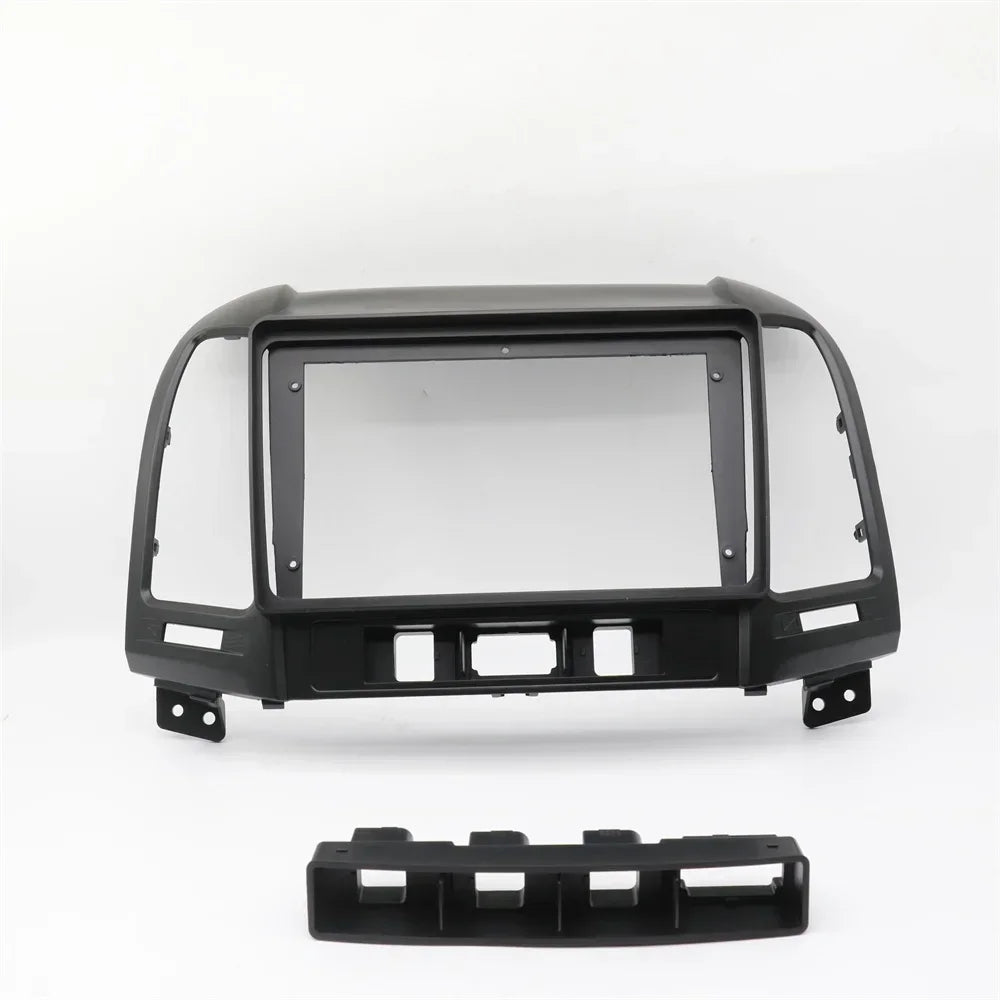 9 inch Car Radio Frame Fascia For Hyundai Santa Fe 2 006-01 DVD Trim Panel Dashboard Mount Kit  Din Installation Stereo