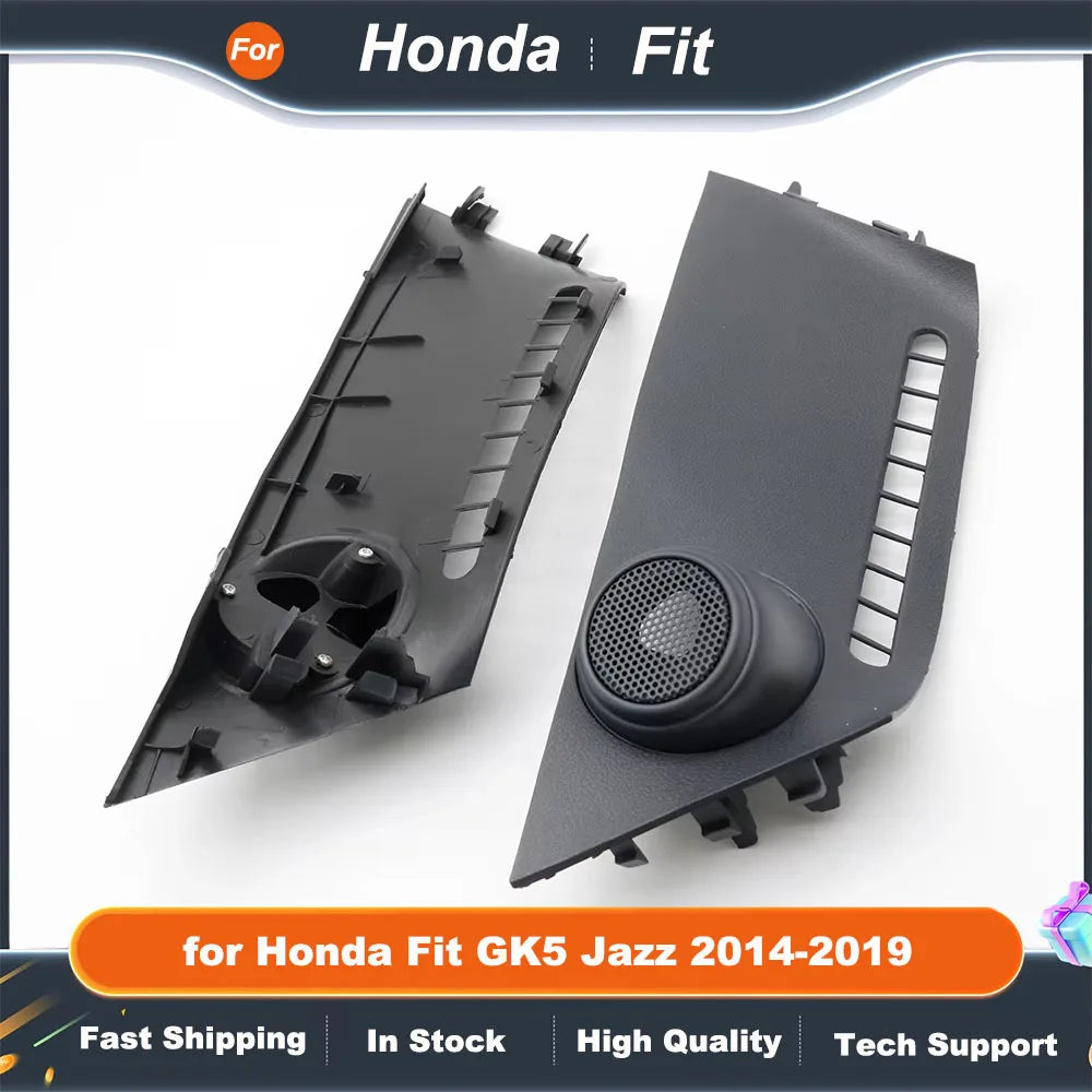 2PCS Car Tweeter Speaker Mounts for Honda Fit Jazz GK5 2014-2019 Audio Door Refitting Angle Cover Boxes