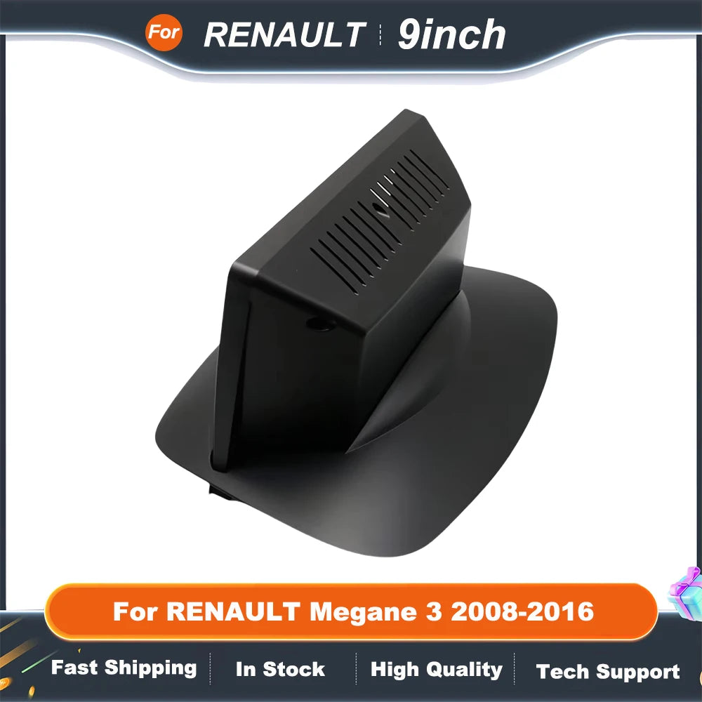 Car Head Unit Frame for RENAULT Megane 3 2008-2016 9 Inch Plastic Fascia Panel with DVD GPS MP5 Dash Mount Kit