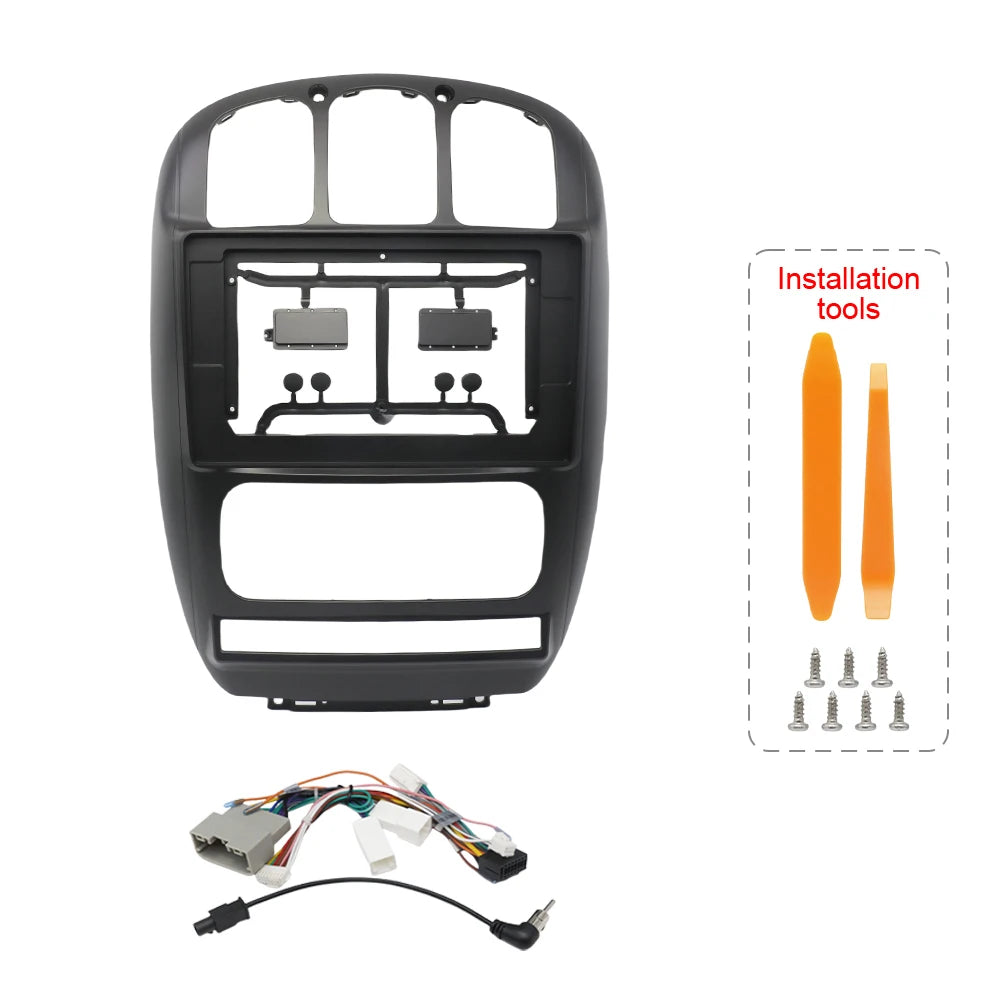 10.1 Inch 25.654cm 2 Din Car Radio Frame CanBus for Chrysler Grand Voyager for Dodge Caravan 2006-2012 Panel Dashboard Mount Kit