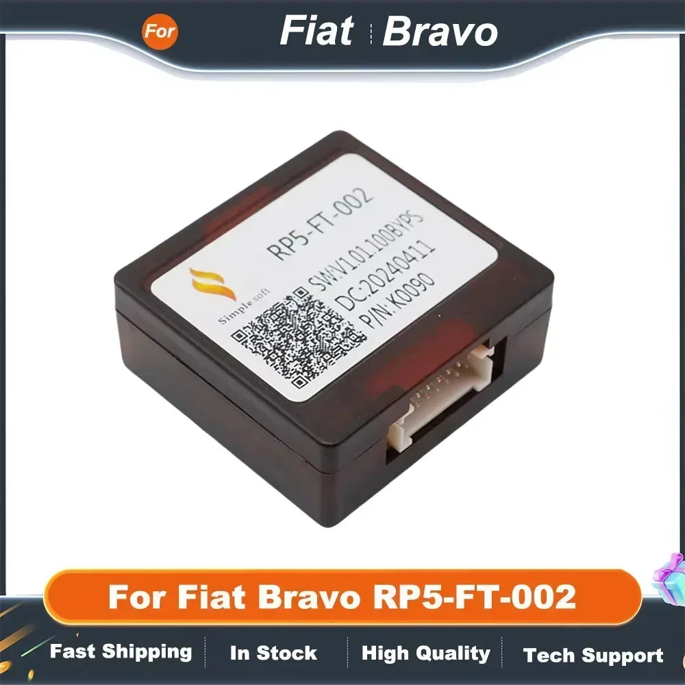 16pin Wiring Harness Adapter with CANBUS Decoder for Fiat Bravo Android Radio Power Cable RP5-FT-002