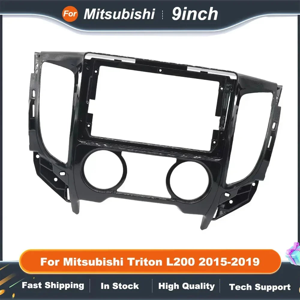 9 Inch Car Radio Fascia Frame for Mitsubishi Triton L200 2015-2019 Android Dash Panel Fitting Adapter Kit