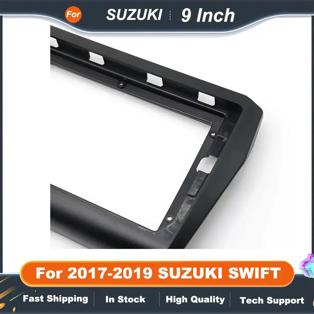 9 Inch Double Din Car Radio Fascia Frame for 2017-2019 SUZUKI SWIFT DVD GPS MP5 Installation Panel Kit