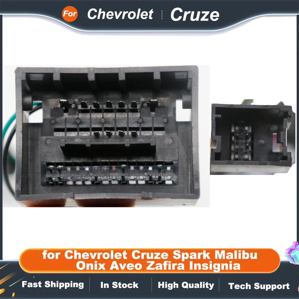 CAN Bus Wiring Harness Adapter, 16 Pin Connector Android Cable for Chevrolet Cruze Spark Malibu Onix Aveo Zafira Insignia