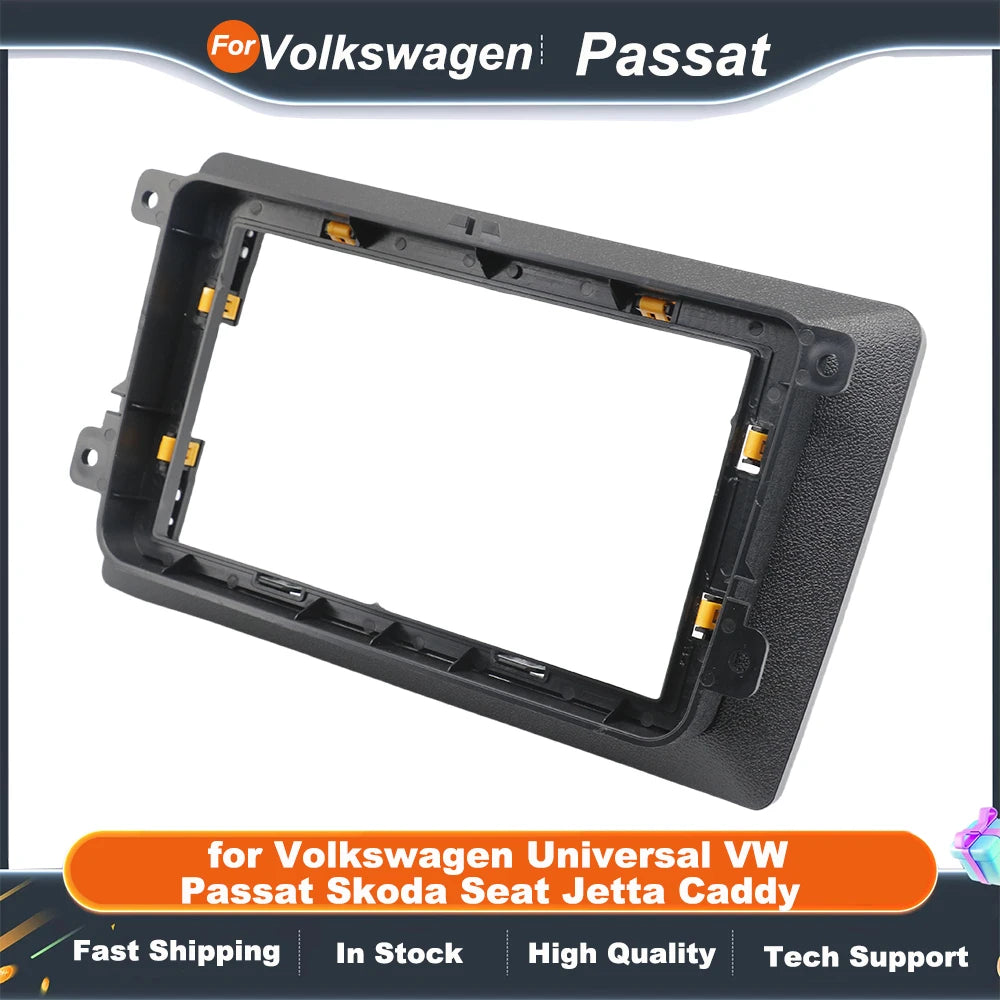 Car Frame Fascia Adapter Android Dash Fitting Panel Kit for Volkswagen Universal VW Passat Skoda Seat Jetta Caddy