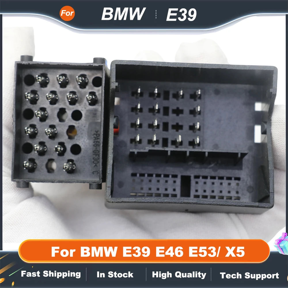 Car Radio Canbus Box Decoder For BMW E39 E46 E53/ X5 Harness Wiring Cables 16 PIN Wiring Harness Plug Power Cable Android Radio