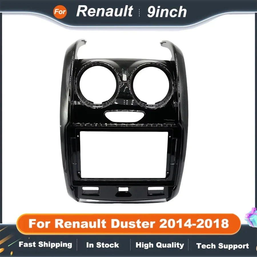 9 Inch Car Radio Frame Adapter Canbus Box Decoder For Renault Duster 2014-2018 LADA Largus Android Radio Dash Fitting Panel Kit