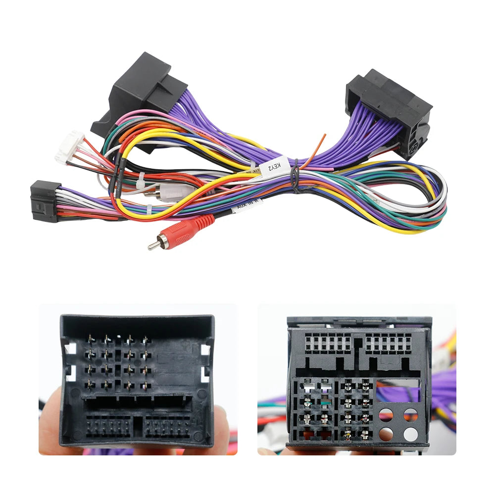 16 Pin Power Wiring Harness Cable for BMW X3 E83 2006-2010 Android Car Radio Stereo Car Accessories Canbus Box Adaptor Decoder