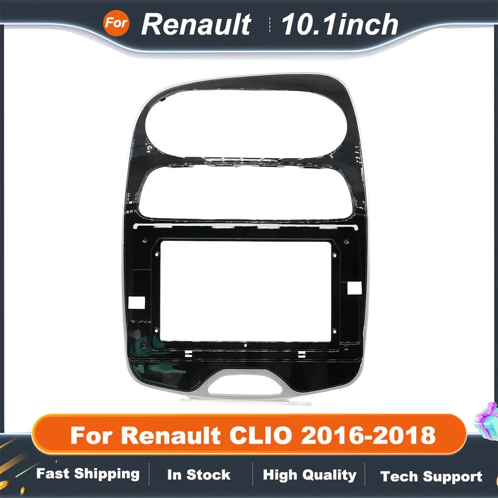 10.1 Inch Fascia Frame For Renault CLIO 2016-2018 Brief&Single Color Car Dvd Mp3 Player Dashboard Navigation Frame
