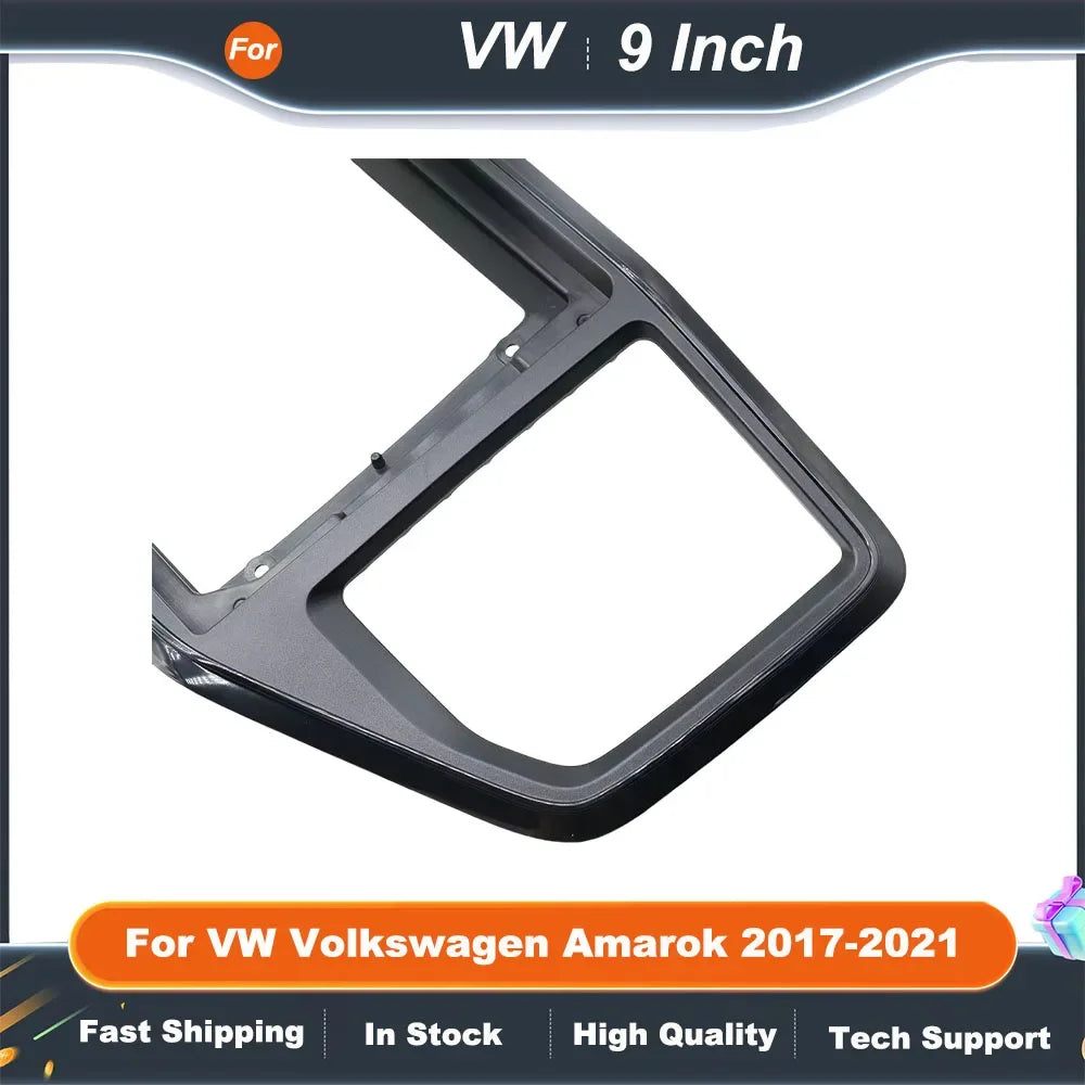9/10 Inch Car Radio Fascia Frame Adapter for VW Volkswagen Amarok 2017-2021 Android Dash Fitting Panel Kit