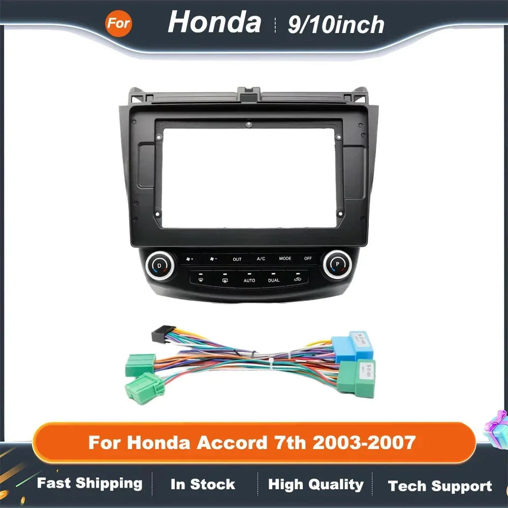 9/10Inch Car Accessories Car Radio For Honda Accord 7th 2003-2007 Dashboard Android Car Dvd Player Frame
