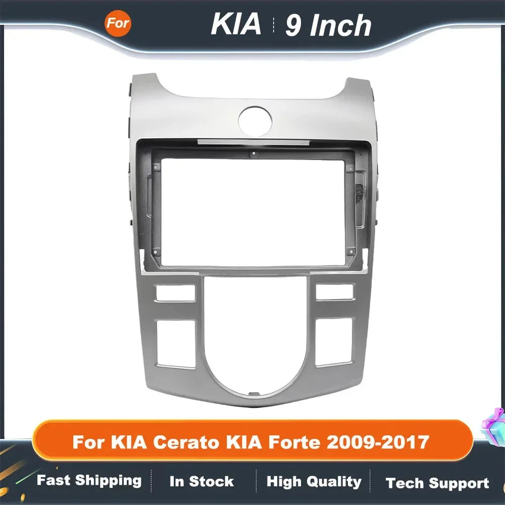 9 Inch Car Radio Fascia Frame for KIA Cerato Forte 2009-2017 Android Stereo Panel Kit Dashboard Installation Adapter