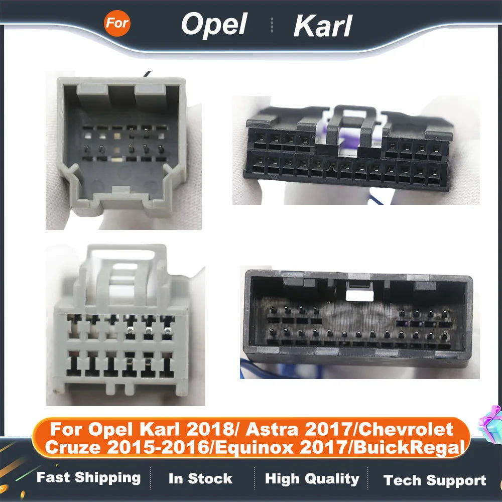 Car 16pin Radio Audio Wiring Harness Canbus Box For Opel Karl 2018/ Astra 2017/Chevrolet Cruze 2015-2016/Equinox 2017/BuickRegal