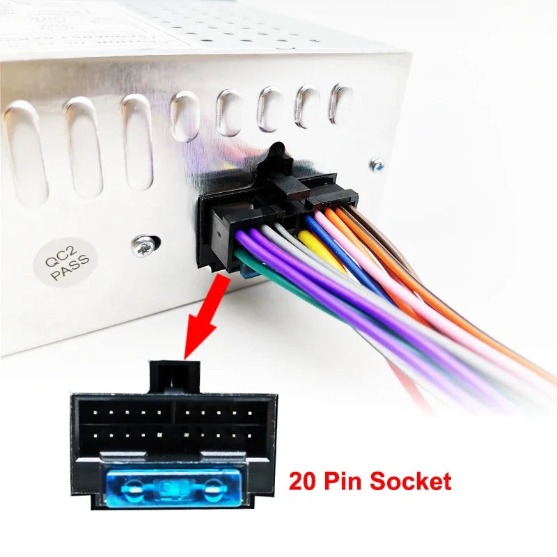 10 Pieces 20 Pin to ISO Wiring Harness Adapter 20Pin Plug Connector Universal Wire Cable for Aftermarket Car Radio