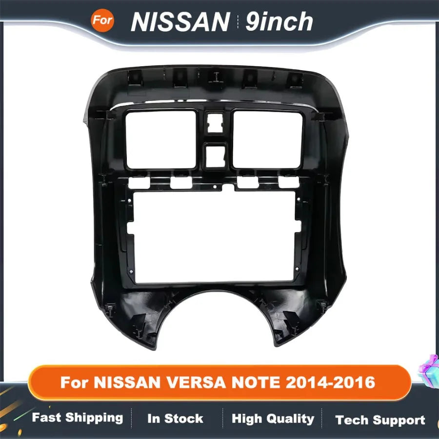 9" 2 Din car multimedia frame  For NISSAN VERSA NOTE 2014-2016 Android GPS MP5 Stereo Player Head Unit Panel Dash