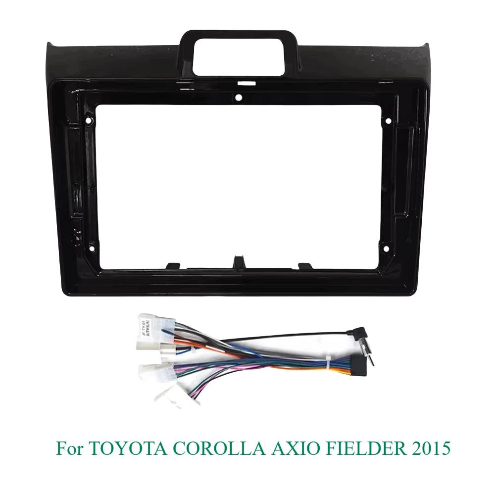 9 Inches Car Stereo Dash Radio Fascia Kit Installation Trim Panel Frame Double For TOYOTA COROLLA AXIO FIELDER 2015 DVD Frame