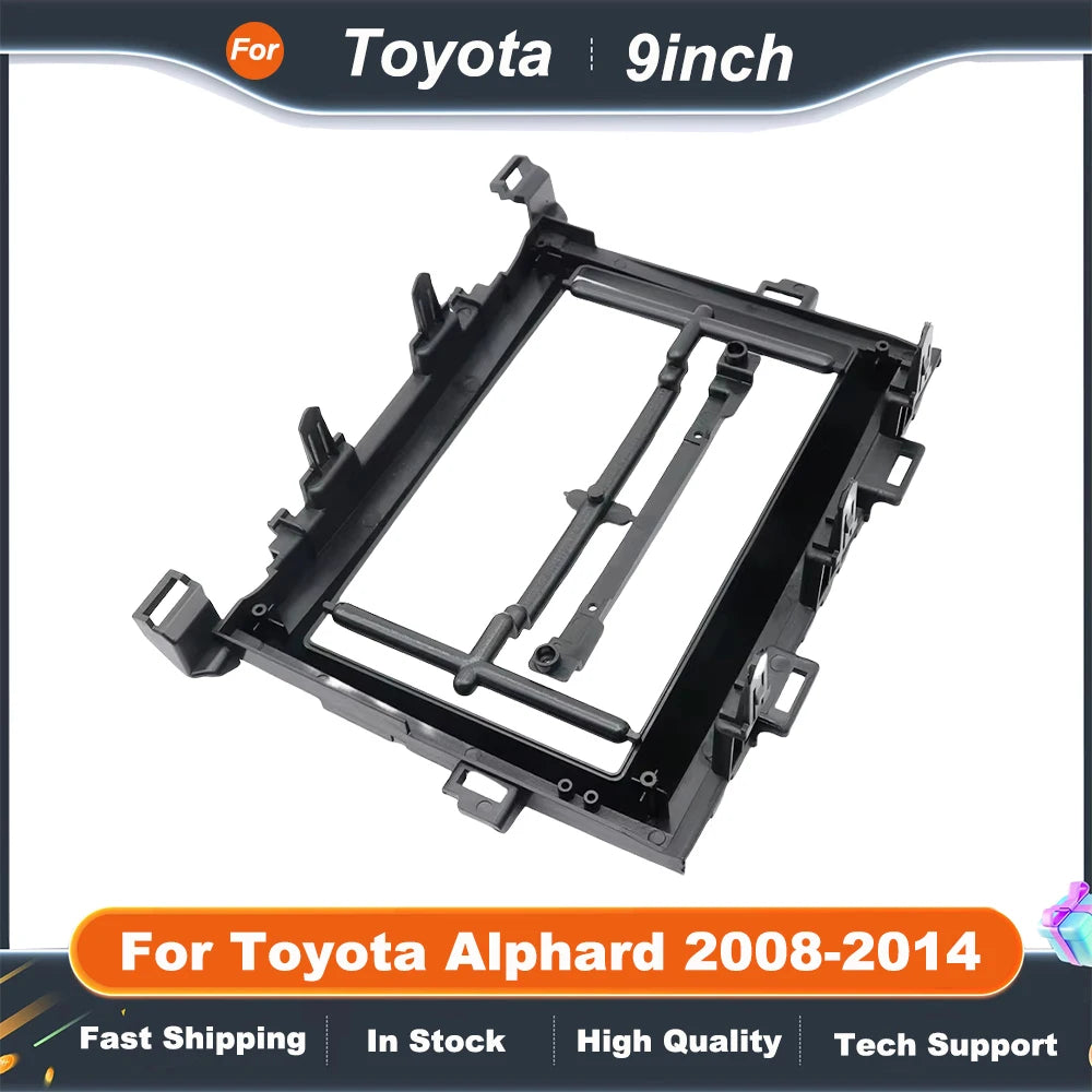 9 Inch Car Radio Fascia Frame Adapter Canbus Box For Toyota Alphard 20 Series Vellfire 2008-2014 Android Radio Dash Fitting Kit