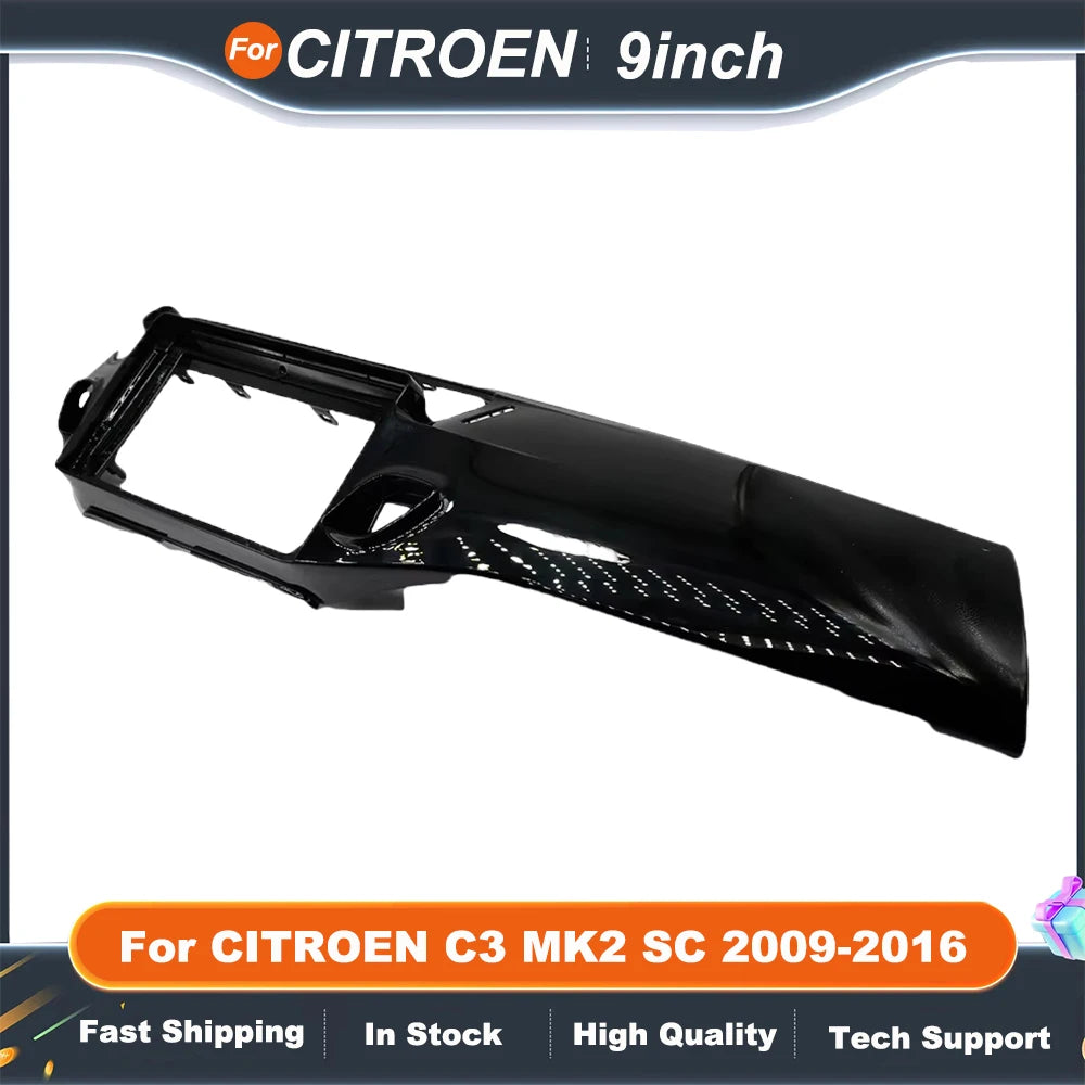 9 Inch Car Radio Frame For CITROEN C3 MK2 SC 2009-2016 GPS MP5 Android Player 2 Din Fascias Panel DashBoard Frame Cover