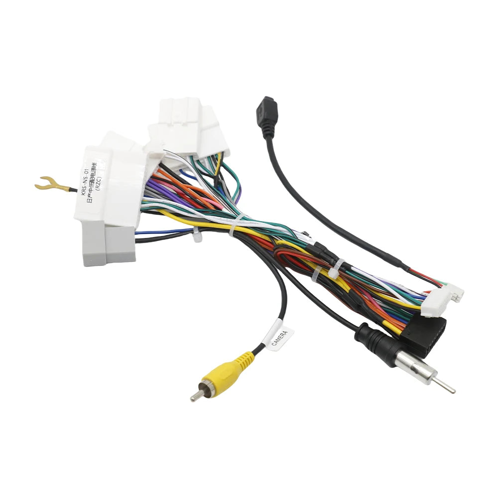 CANBus Decoder Harness Wiring Adapter for Nissan Qashqai J11 Tiida Sentra X-trail Teana 16 Pin Connector Radio Antenna Cable