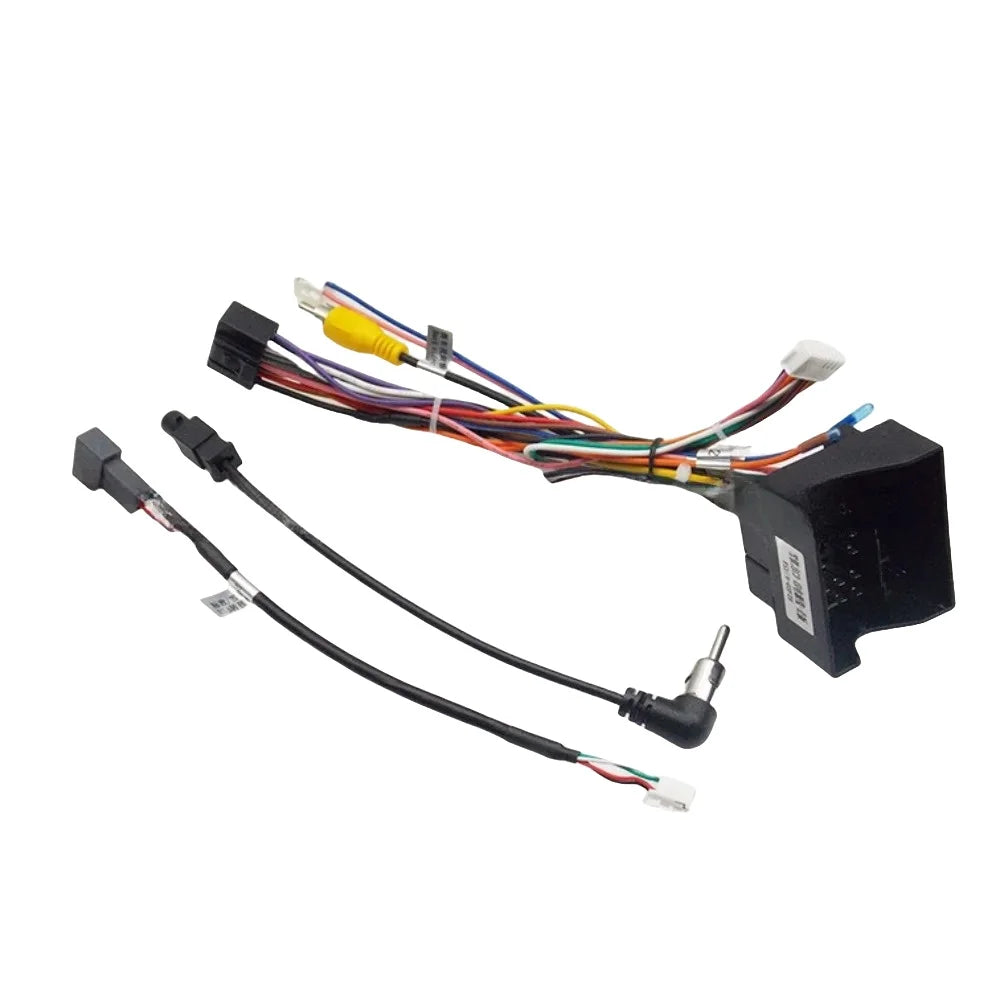 Car 16 Pin Android Wire Harness Power Cable Adapter With Canbus Box For Peugeot 301/2008 2014-2018/Citroen C5 C4 C3 C4L DS6