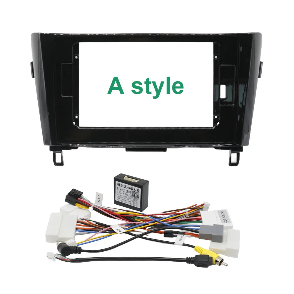 For 2016 NISSAN QASHQAI/ 2014 X-TRAIL (10.1INCH)Car Radio Fascias Android GPS MP5 Stereo Player 2 Din Head Unit Panel Dash Frame